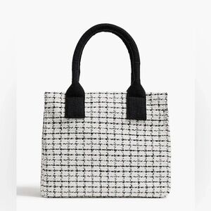 J.Crew Small tweed structured tote‎ bag academia collegiate